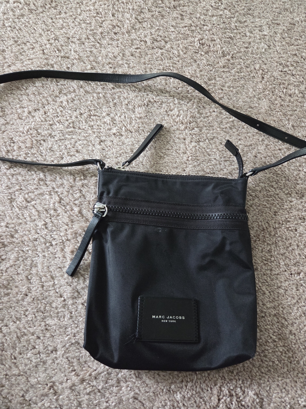 Marc Jacobs Black Crossbody Nylon Bag